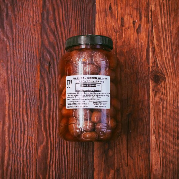 Cracked Green Olives 1kg
