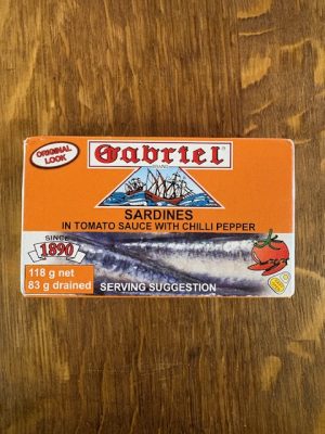 Gabriel Sardines In Tomato Sauce w Chilli 118g