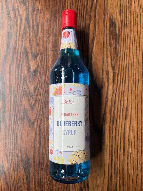 Sugar Free Blueberry Fruit Syrup  750ml